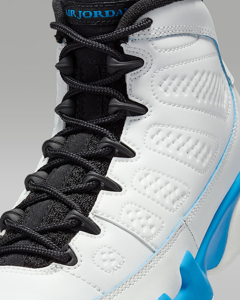 Air Jordan 9 Retro Powder Blue Big Kids Shoes. Nike